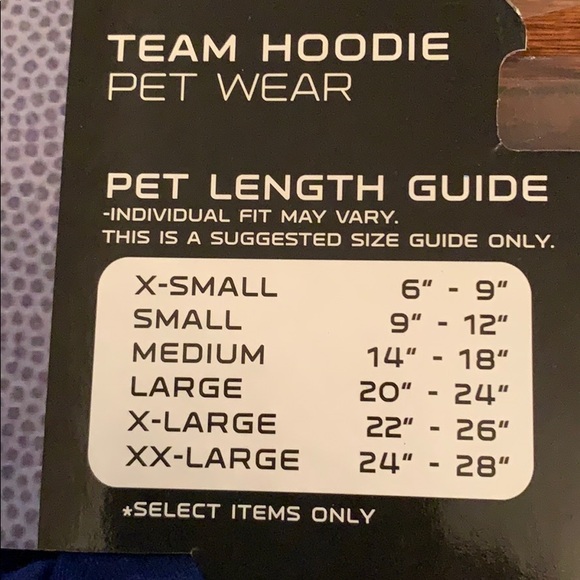 NFL NY Giants Dog Team Hoodie T-Shirt NWT XS *Benefits Animal Rescue* ๐ถโค๏ธ - Picture 6 of 7